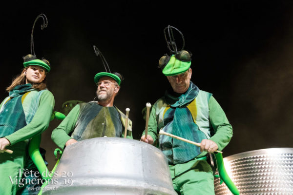 Répétition - Choristes-percussionnistes, Fourmis, percu-choristes, Percussionnistes, Sauterelles, Photographies de la Fête des Vignerons 2019.