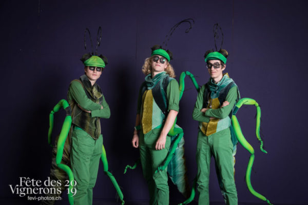 Studio - Choristes-percussionnistes, Fourmis, percu-choristes, Percussionnistes, Sauterelles, Studio, Photographies de la Fête des Vignerons 2019.