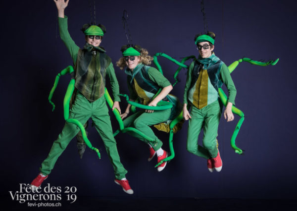 Studio - Choristes-percussionnistes, Fourmis, percu-choristes, Percussionnistes, Sauterelles, Studio, Photographies de la Fête des Vignerons 2019.