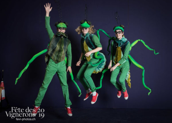 Studio - Choristes-percussionnistes, Fourmis, percu-choristes, Percussionnistes, Sauterelles, Studio, Photographies de la Fête des Vignerons 2019.