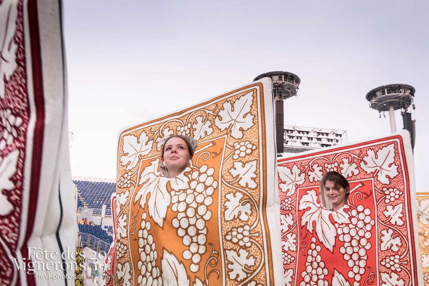 Vevey, le 2 juillet, répétition de la fête des vignerons dans l'arène. - Cartes, Répétitions, Photographies de la Fête des Vignerons 2019.