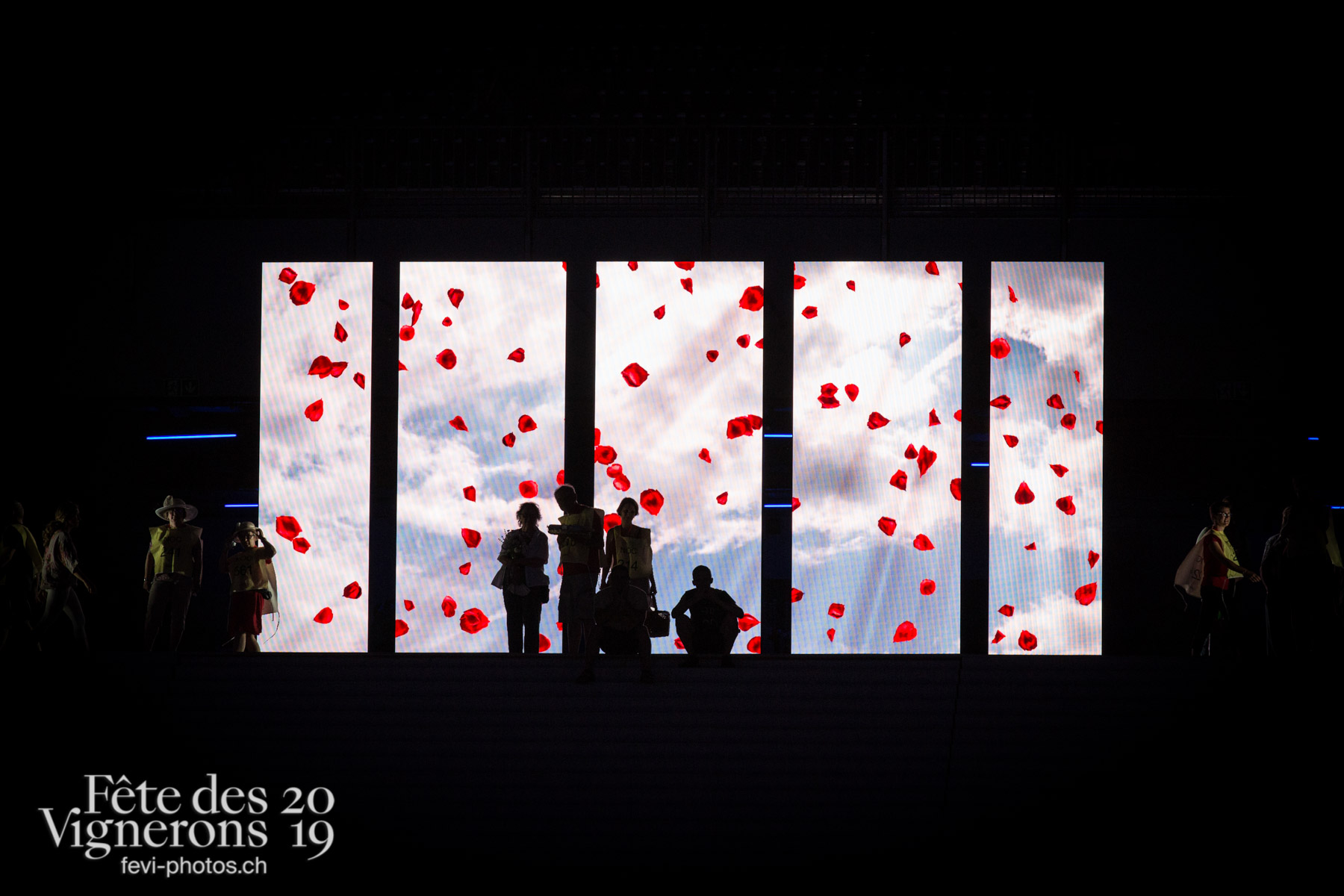 Vevey, le 2 juillet, répétition de la fête des vignerons dans l'arène. - Répétitions, Photographies de la Fête des Vignerons 2019.