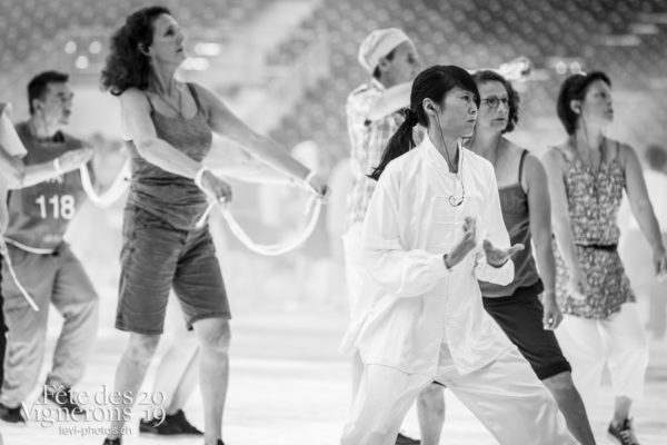 3 juillet 2019 Répétition arène  Couleurs, 100 pour 100, thai - Maîtres-Tailleurs, Répétitions, Taille, Photographies de la Fête des Vignerons 2019.