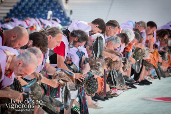 4 juillet répétition dans l'arène - Hommes du premier printemps, Photographies de la Fête des Vignerons 2019.