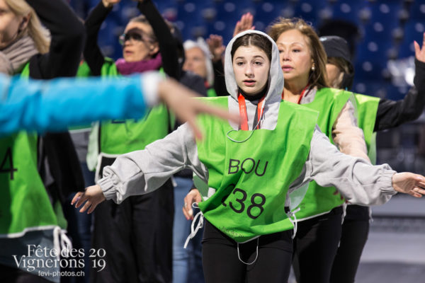 Répétitions larmes + bourgeons arène Fevi 2019 - Bourgeons, Répétitions, Photographies de la Fête des Vignerons 2019.