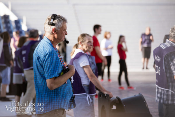 Répétition Poésie de l'eau - Technique, Photographies de la Fête des Vignerons 2019.