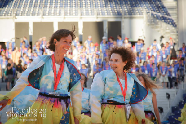 Répétition bourgeons - Arène, Bourgeons, Répétitions, Photographies de la Fête des Vignerons 2019.