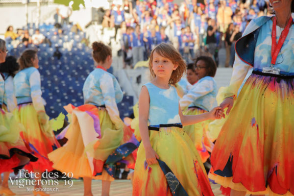 Répétition bourgeons - Arène, Bourgeons, Répétitions, Photographies de la Fête des Vignerons 2019.