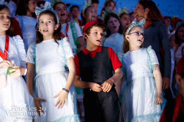 Filage en costumes - Musiciens de la Fête, Voix d'enfants, Photographies de la Fête des Vignerons 2019.