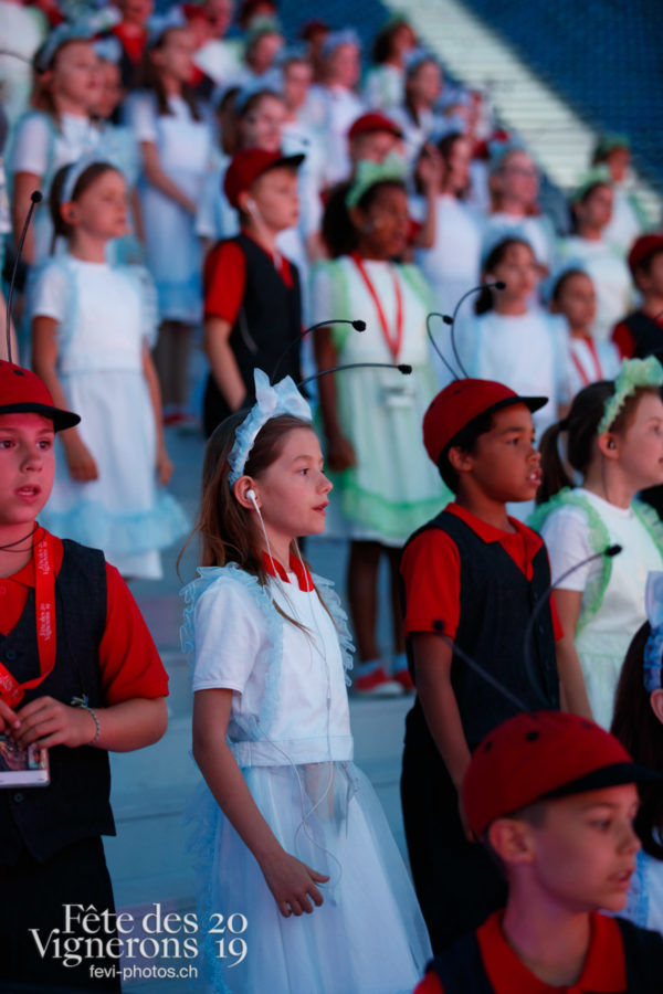 Filage en costumes - Musiciens de la Fête, Voix d'enfants, Photographies de la Fête des Vignerons 2019.