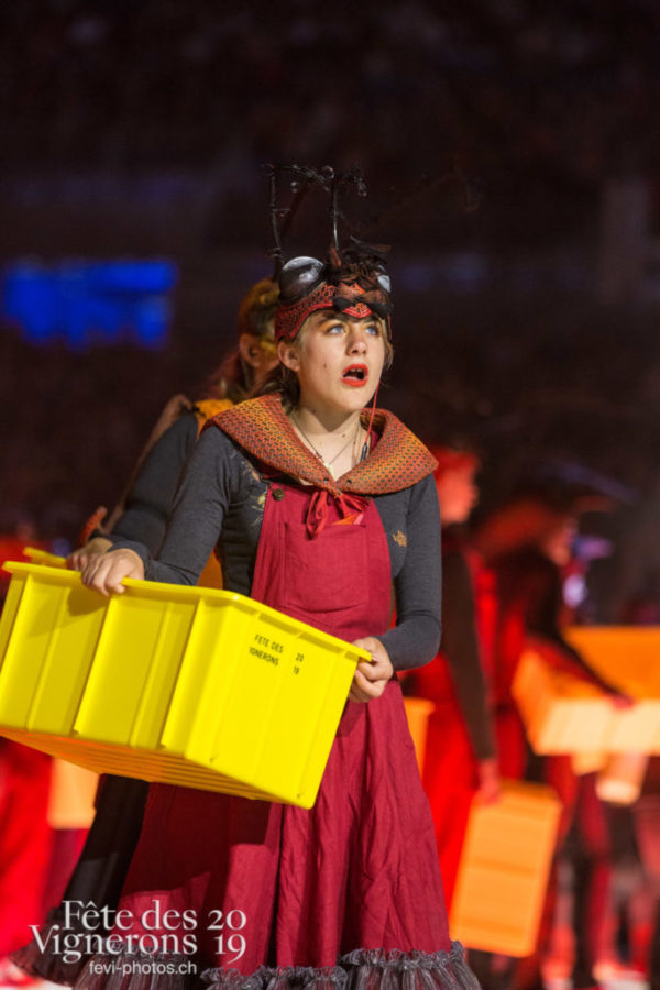 Répétition - Choristes-percussionnistes, Fourmis, percu-choristes, Percussionnistes, Sauterelles, Photographies de la Fête des Vignerons 2019.