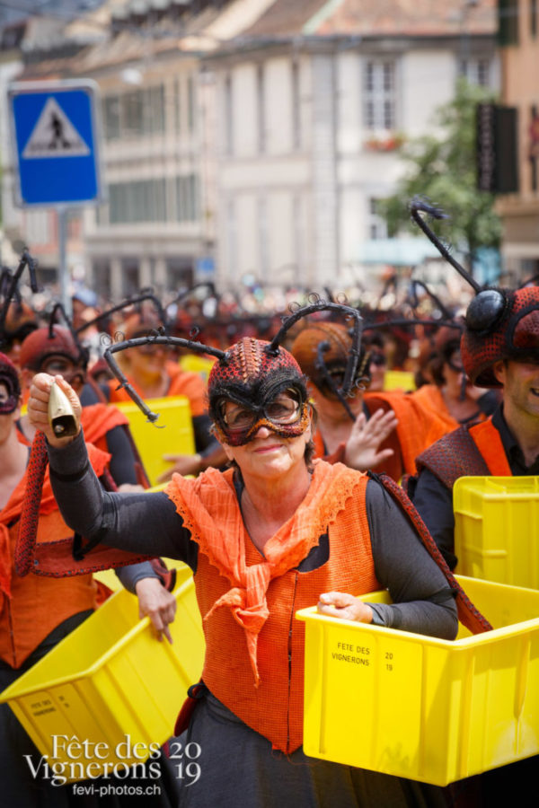 Cortège du Couronnement - Cortège, Cortèges Confrérie, Fourmis, Photographies de la Fête des Vignerons 2019.