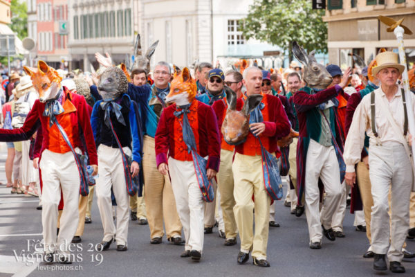 Cortège du Couronnement - Cortège, Cortèges Confrérie, Hommes du premier printemps, Photographies de la Fête des Vignerons 2019.