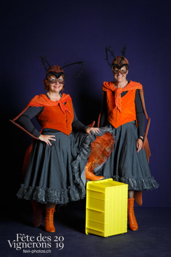 Studio - Choristes-percussionnistes, Fourmis, Studio, Photographies de la Fête des Vignerons 2019.