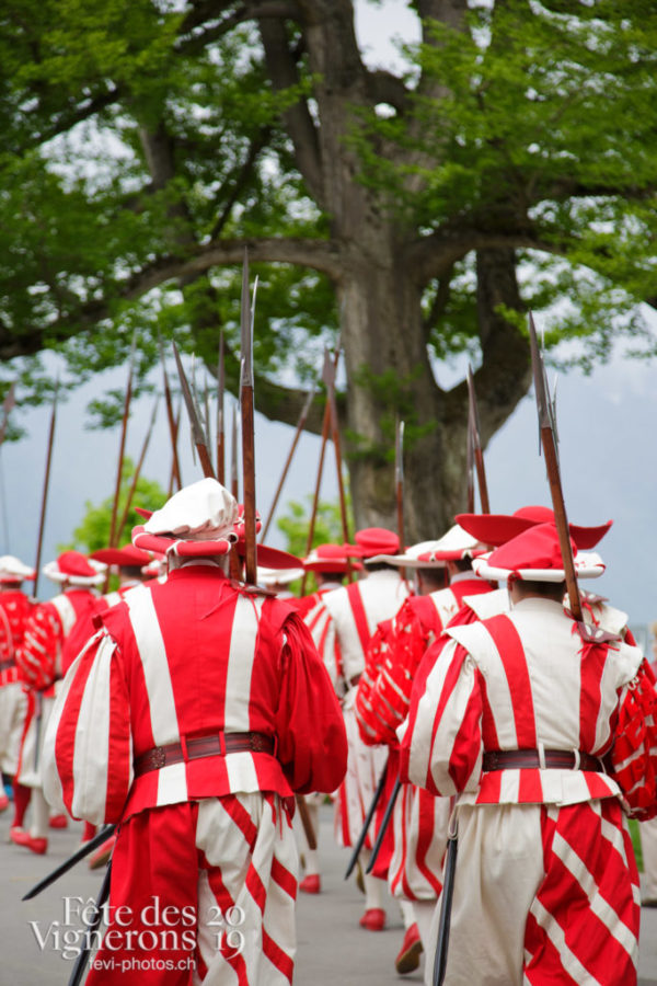 Proclamation Fête des Vigenrons - Cent suisses, Cortège, Proclamation, Photographies de la Fête des Vignerons 2019.