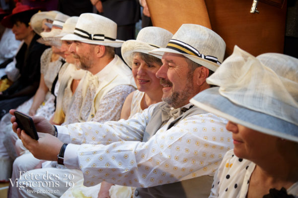 Précédée d'un cortège, la proclamation de la Fête des Vignerons s'est tenue aux Galeries du Rivage.