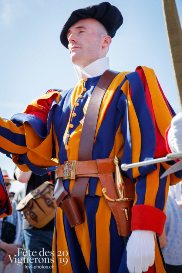 Garde suisse - Cortège, Défilé, Garde suisse, Photographies de la Fête des Vignerons 2019.