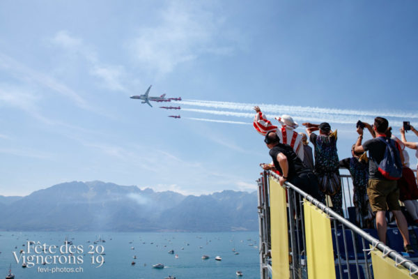 Patrouille suisse, avion Swiss - 1er-aout, Patrouille suisse, Photographies de la Fête des Vignerons 2019.