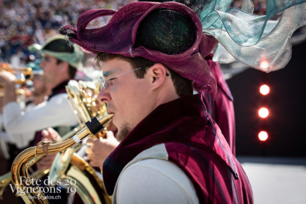 Spectacle - Harmonie de la Fête, Musiciens de la Fête, Spectacle, Photographies de la Fête des Vignerons 2019.