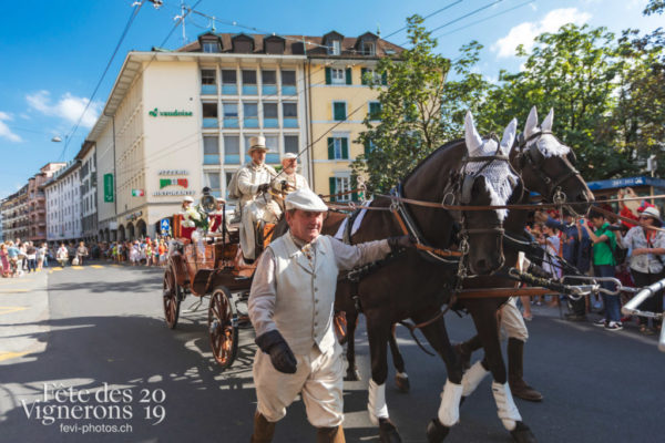 Cortège de la Confrérie - Attelage Noce, Cortège, Cortèges Confrérie, Ville en Fête, Photographies de la Fête des Vignerons 2019.