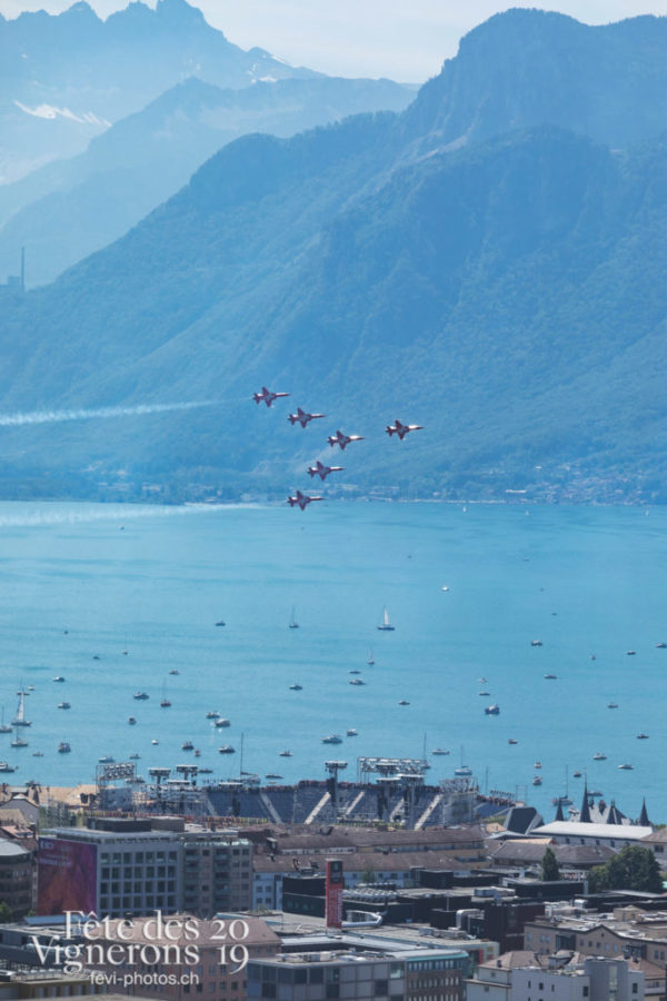 Patrouille et Avion SWISS - Patrouille suisse, Photographies de la Fête des Vignerons 2019.