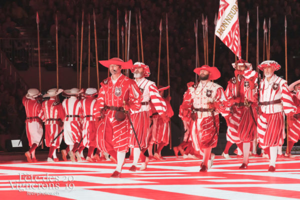 Spectacle nuit - Cent suisses, Spectacle, Photographies de la Fête des Vignerons 2019.