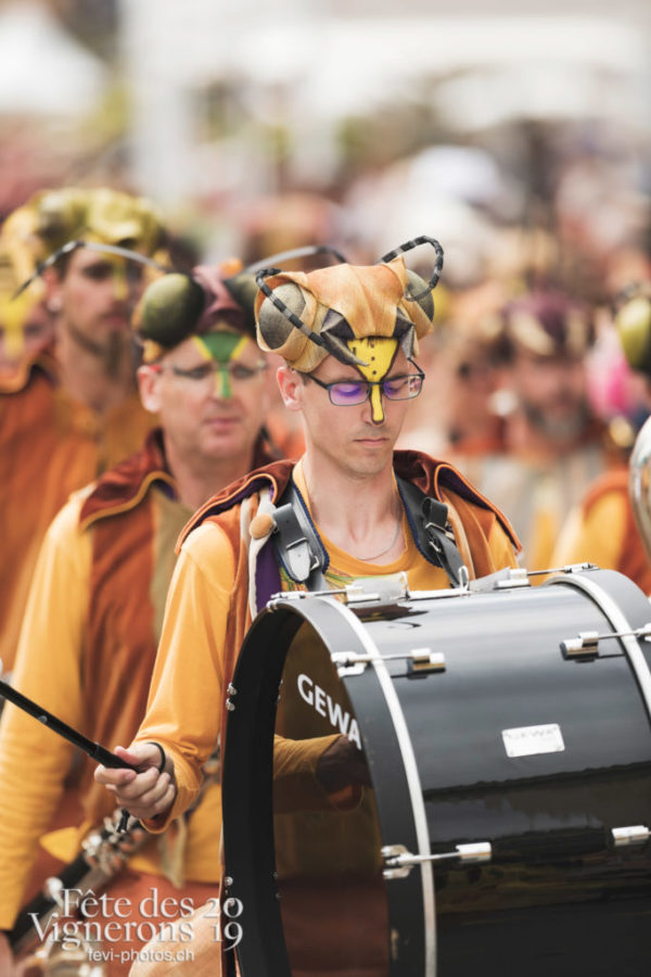 Cortège - Cortège, Cortèges Confrérie, Harmonie de la Fête, Musiciens de la Fête, Photographies de la Fête des Vignerons 2019.