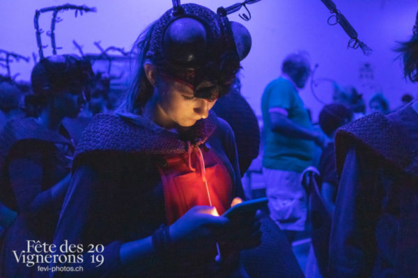 Spectacle nuit - Coulisses, Fourmis, Musiciens de la Fête, Spectacle, Voix d'enfants, Photographies de la Fête des Vignerons 2019.