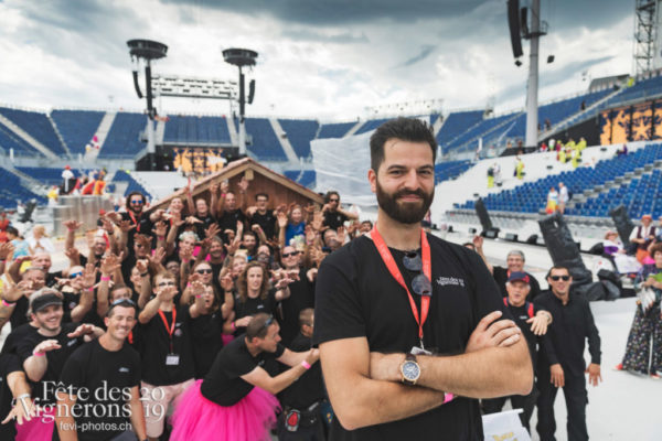 Bénévoles et techniciens groupe