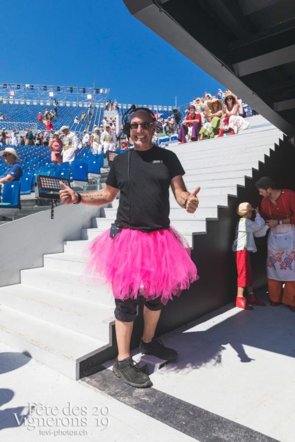 Spectacle final - Coulisses, Final, Spectacle, Technique, Photographies de la Fête des Vignerons 2019.