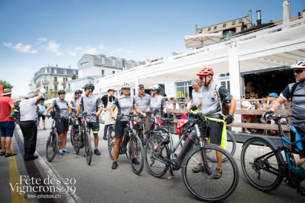 Journée cantonale, des cyclistes arrivent de Thurgovie