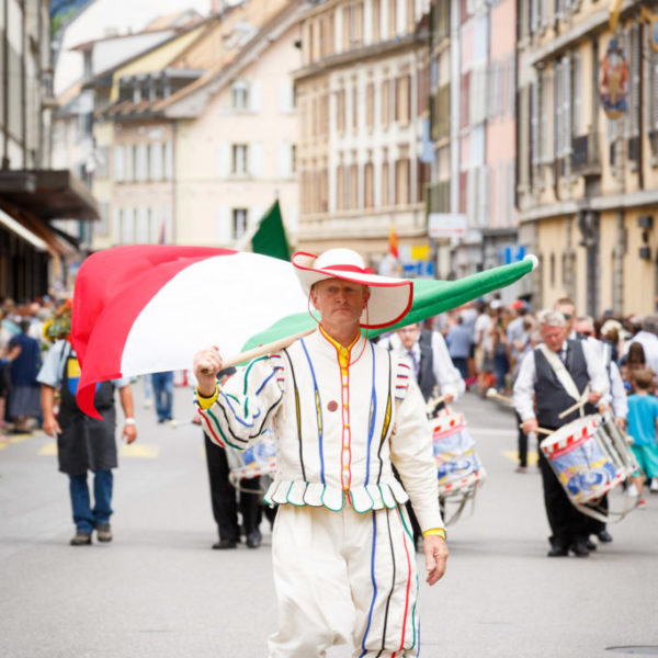 Journée cantonale, cortège du canton de Neuchâtel