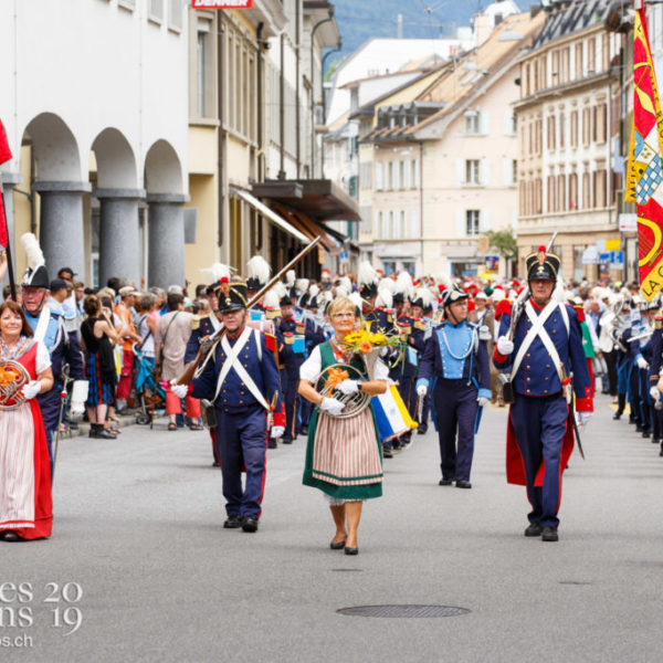 Journée cantonale, cortège du canton de Neuchâtel