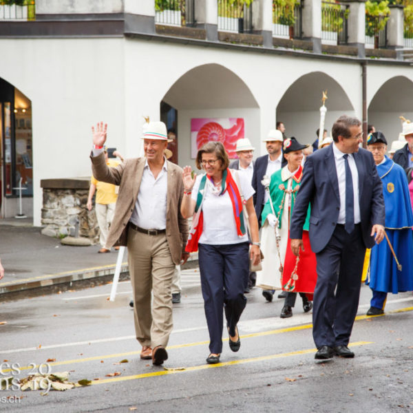 Journée cantonale, accueil et défilé des autorités du Canton de Neuchatel